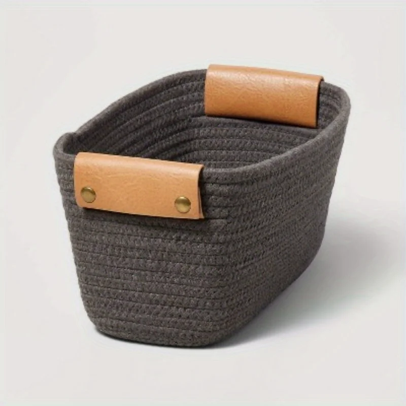 Small Oval Decorative Coiled Rope Basket - adds a decorative touch to your space
Small Oval Decorative Coiled Rope Basket - adds a decorative touch to your space