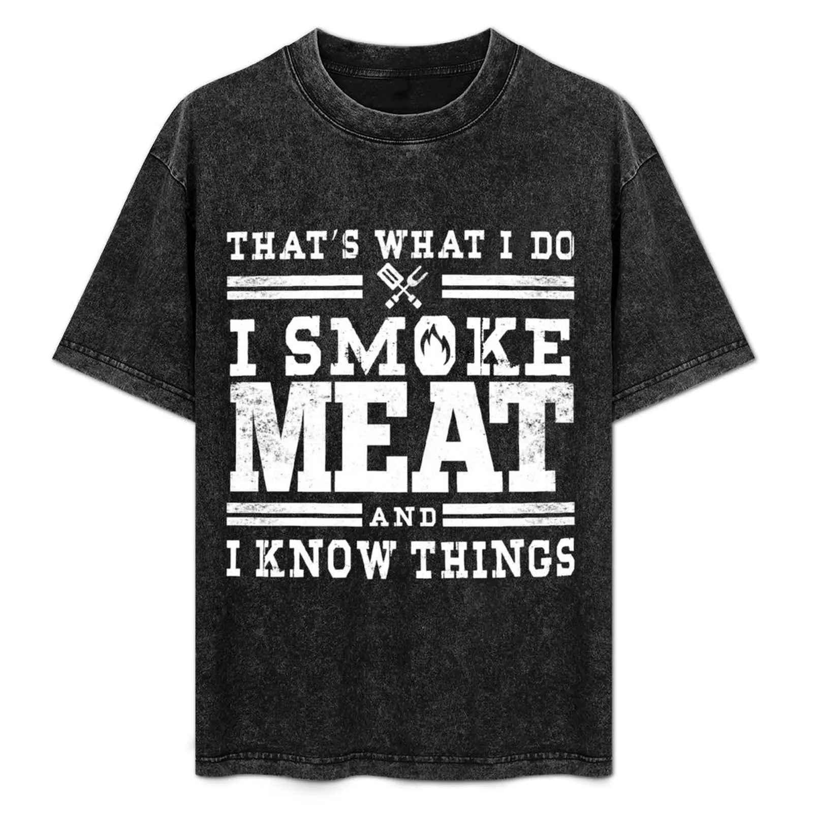 Perfect Pitmaster Gift Meat Grilling Barbecue Meat Smoker - I Smoke Meat And I Know Things T-Shirt Plus Size Solid Color T-Shirt
Perfect Pitmaster Gift Meat Grilling Barbecue Meat Smoker - I Smoke Meat And I Know Things T-Shirt Plus Size Solid Color T-Shirt