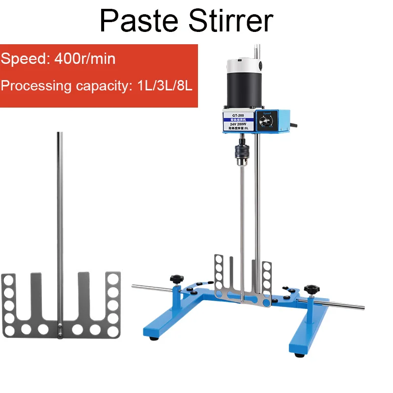 90W/140W/200W Lab Overhead Stirrer 1-8L Adjustable Speed Mixer with Lift Stand for Liquid/Paste
90W/140W/200W Lab Overhead Stirrer 1-8L Adjustable Speed Mixer with Lift Stand for Liquid/Paste