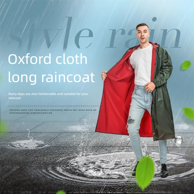 2PC Stylish Full-Length Oxford Fabric Raincoat Design with Lined Interior for Adults Ideal for Rainy Day Style and Riding
2PC Stylish Full-Length Oxford Fabric Raincoat Design with Lined Interior for Adults Ideal for Rainy Day Style and Riding