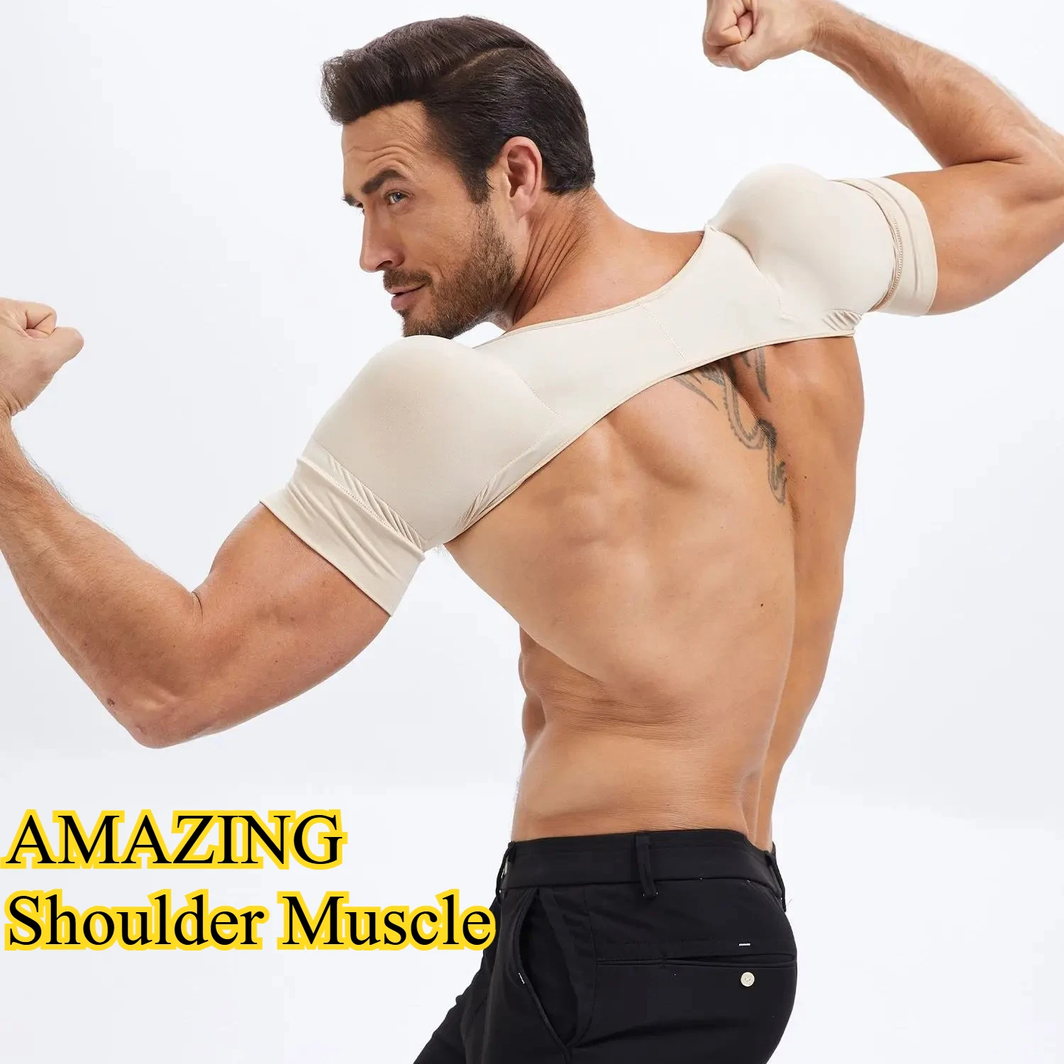 Мужские подушечки на плечи, широкий усилитель плеч, бесшовный формирователь тела для наращивания мышц, костюм для косплея, подкладка для осанки, рубашка в стиле аниме
Мужские подушечки на плечи, широкий усилитель плеч, бесшовный формирователь тела для наращивания мышц, костюм для косплея, подкладка для осанки, рубашка в стиле аниме