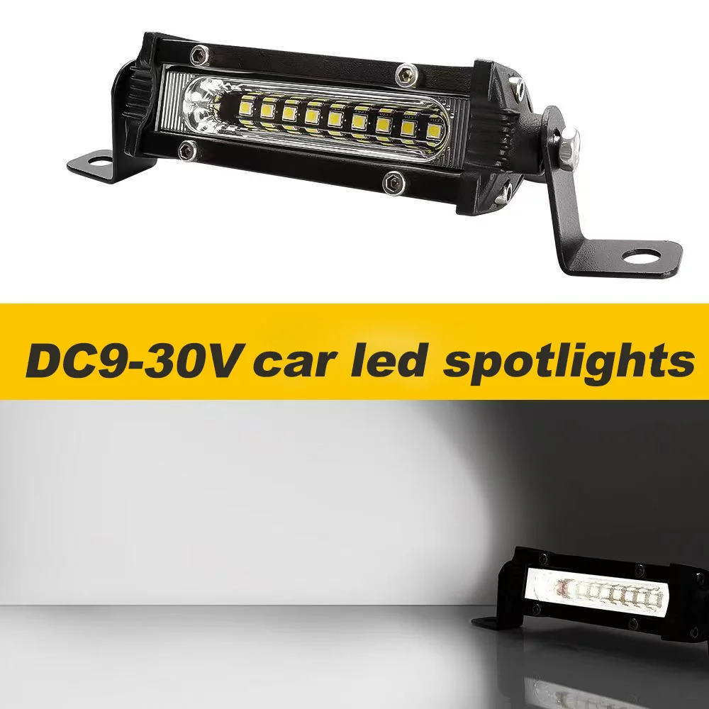 12V Car LED Light Bar 27W 6000K Super Bright Car LED Work Light IP67 Flood Spot Light White Off Road Head light Driving Lights
12V Car LED Light Bar 27W 6000K Super Bright Car LED Work Light IP67 Flood Spot Light White Off Road Head light Driving Lights