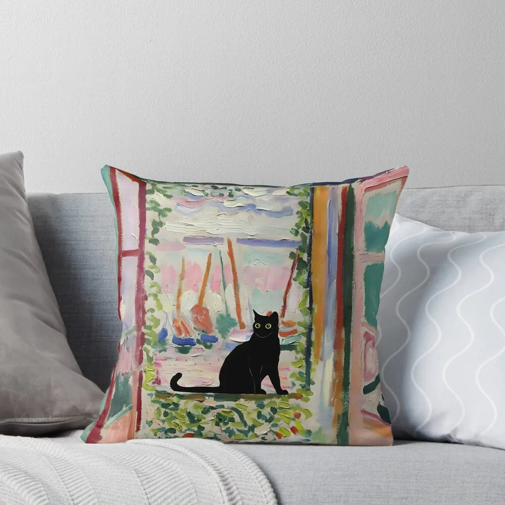 Cat Print Matisse Open Window Throw Pillow christmas supplies luxury decor autumn decoration pillow
Cat Print Matisse Open Window Throw Pillow christmas supplies luxury decor autumn decoration pillow