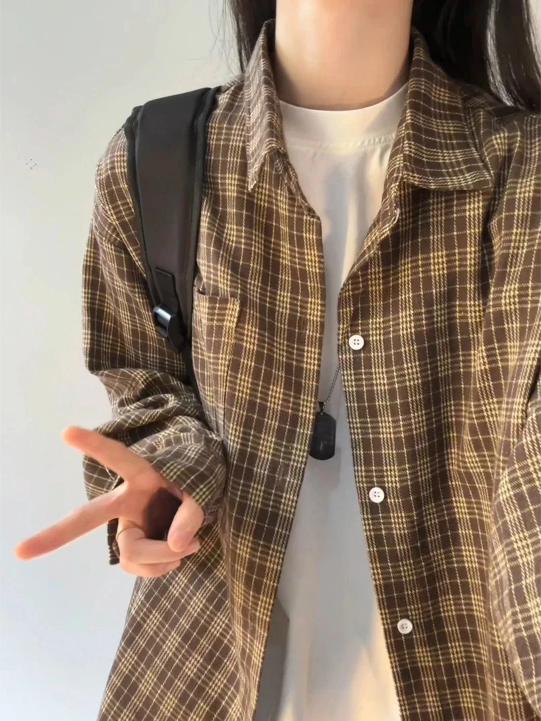 Brown Plaid Long Sleeve Men's Shirt Casual Cleanfit Outerwear Autumn Checkered Shirt Youth Trend Home Daily Commute
Brown Plaid Long Sleeve Men's Shirt Casual Cleanfit Outerwear Autumn Checkered Shirt Youth Trend Home Daily Commute