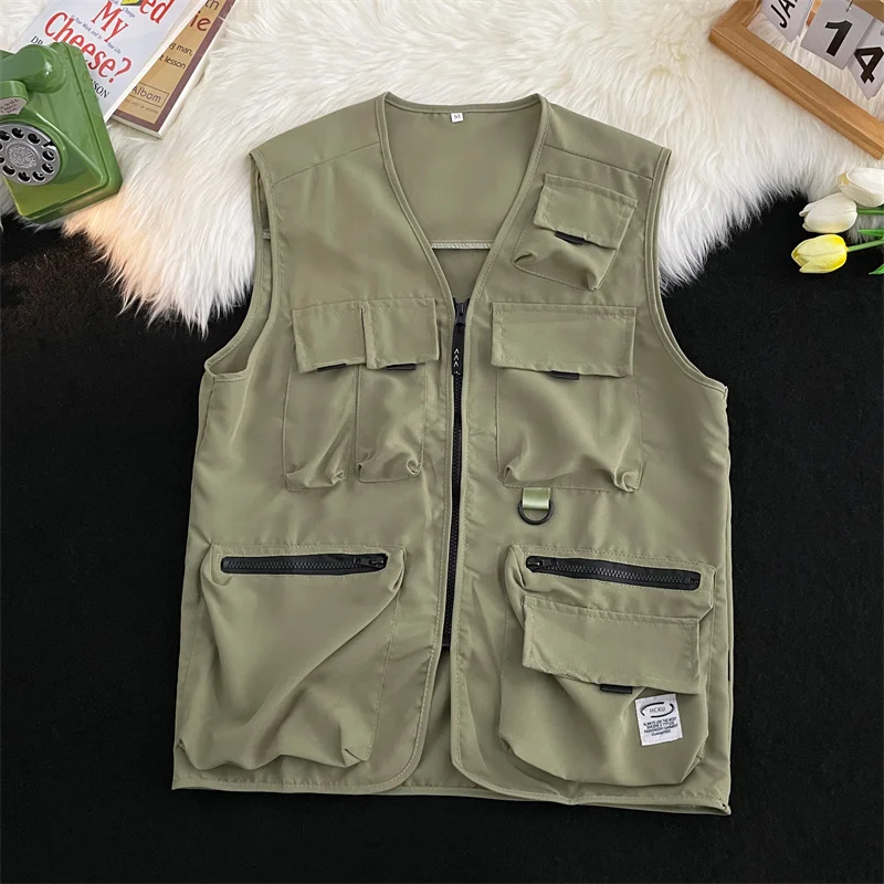 Tactical Vest Men's Ins Trendy Multi-Pocket Couple Workwear Jacket Cool Shoulder Pad Sleeveless Top Youth Vitality Style Summ...
Tactical Vest Men's Ins Trendy Multi-Pocket Couple Workwear Jacket Cool Shoulder Pad Sleeveless Top Youth Vitality Style Summ...