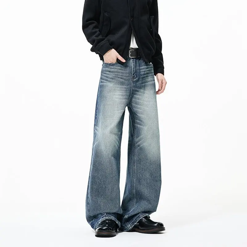 Men's Fashion Jeans - Breathable Cotton Blend American Street Style Whisker Flared Denim, Unisex Versatile Urban Utility Wear
Men's Fashion Jeans - Breathable Cotton Blend American Street Style Whisker Flared Denim, Unisex Versatile Urban Utility Wear