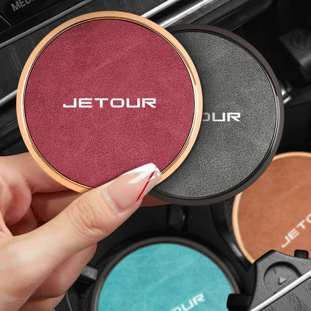 2Pcs Car Leather Coaster Water Cup Mat for Chery Jetour DASHING X-1Plus X70SM X90 X95 T2 Metal Anti-slip Pad Car Accessories
2Pcs Car Leather Coaster Water Cup Mat for Chery Jetour DASHING X-1Plus X70SM X90 X95 T2 Metal Anti-slip Pad Car Accessories