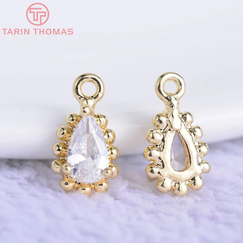 (1586)10PCS 9x5MM 24K Gold Color White Zircon Brass Drop Shape Charms Pendants High Quality Diy Jewelry Findings Accessories
(1586)10PCS 9x5MM 24K Gold Color White Zircon Brass Drop Shape Charms Pendants High Quality Diy Jewelry Findings Accessories
