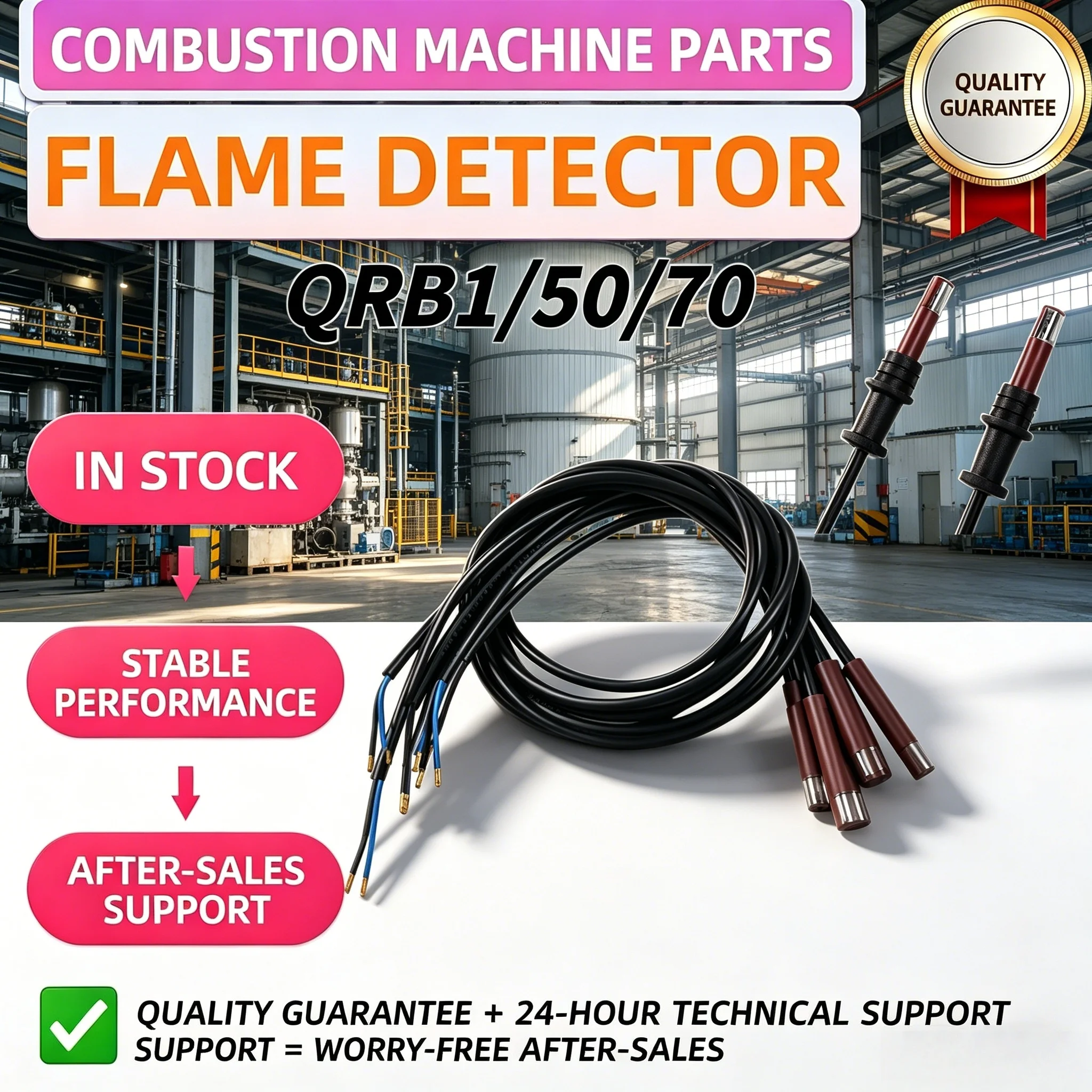 QRB1 Flame Detector Photosensitive Electric Eye Burner Detection Photoresistor Red QRB1 Photocell for Burn
QRB1 Flame Detector Photosensitive Electric Eye Burner Detection Photoresistor Red QRB1 Photocell for Burn
