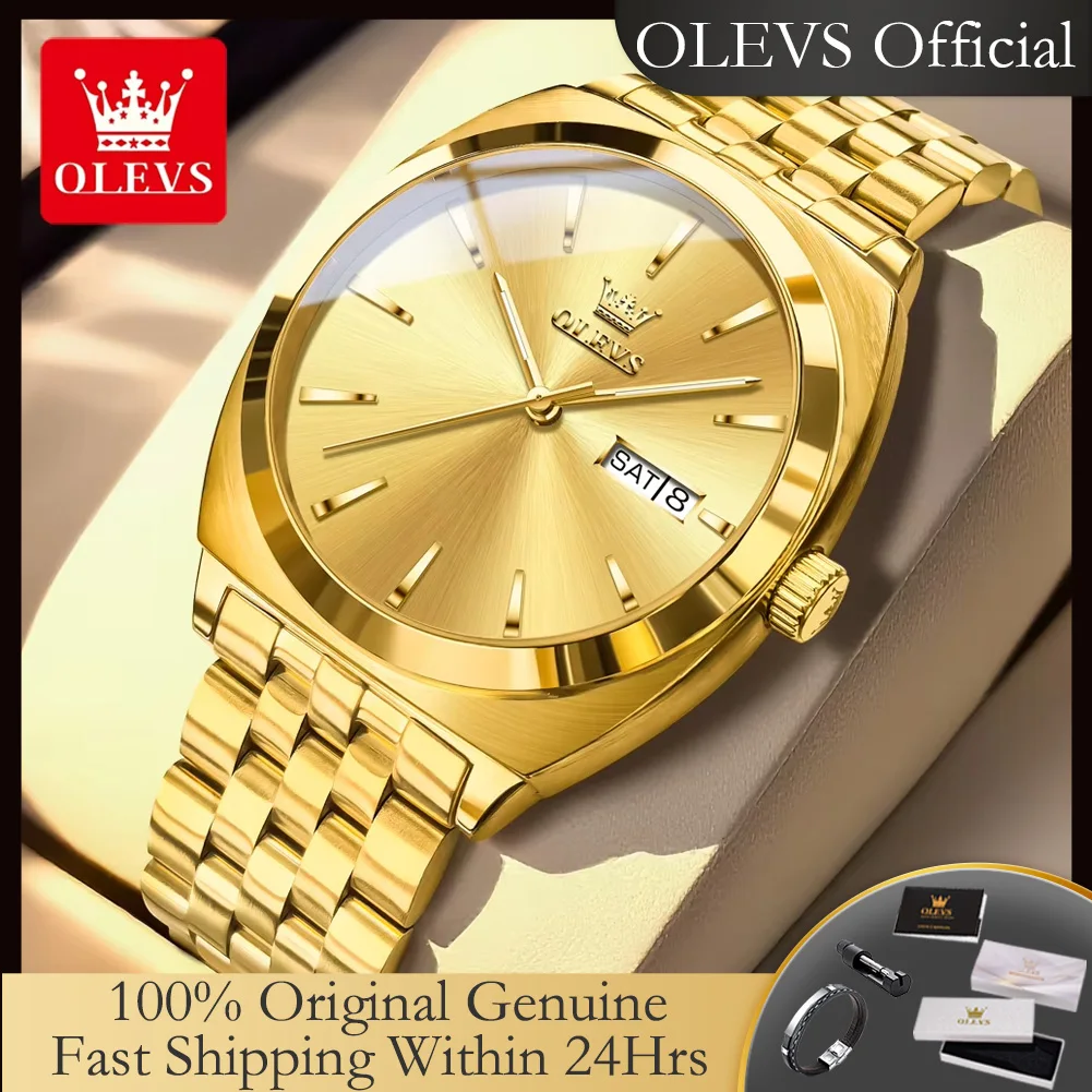 OLEVS 6730 Men's Mechanical Watch Original New Simple Luxury Dual Calendar Waterproof Luminous Business Automatic Watch for Man
OLEVS 6730 Men's Mechanical Watch Original New Simple Luxury Dual Calendar Waterproof Luminous Business Automatic Watch for Man