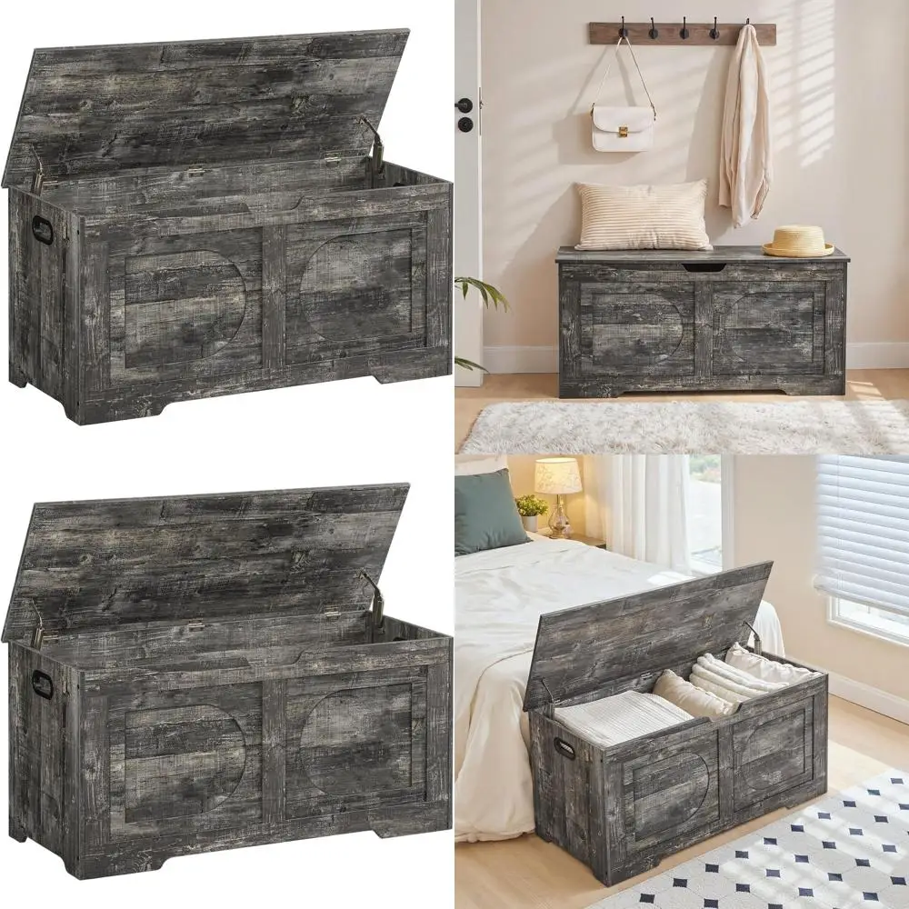 Винтажный серый комод для хранения в прихожей 39.4 с скамейкой для обуви и защитными петлями
Винтажный серый комод для хранения в прихожей 39.4 с скамейкой для обуви и защитными петлями