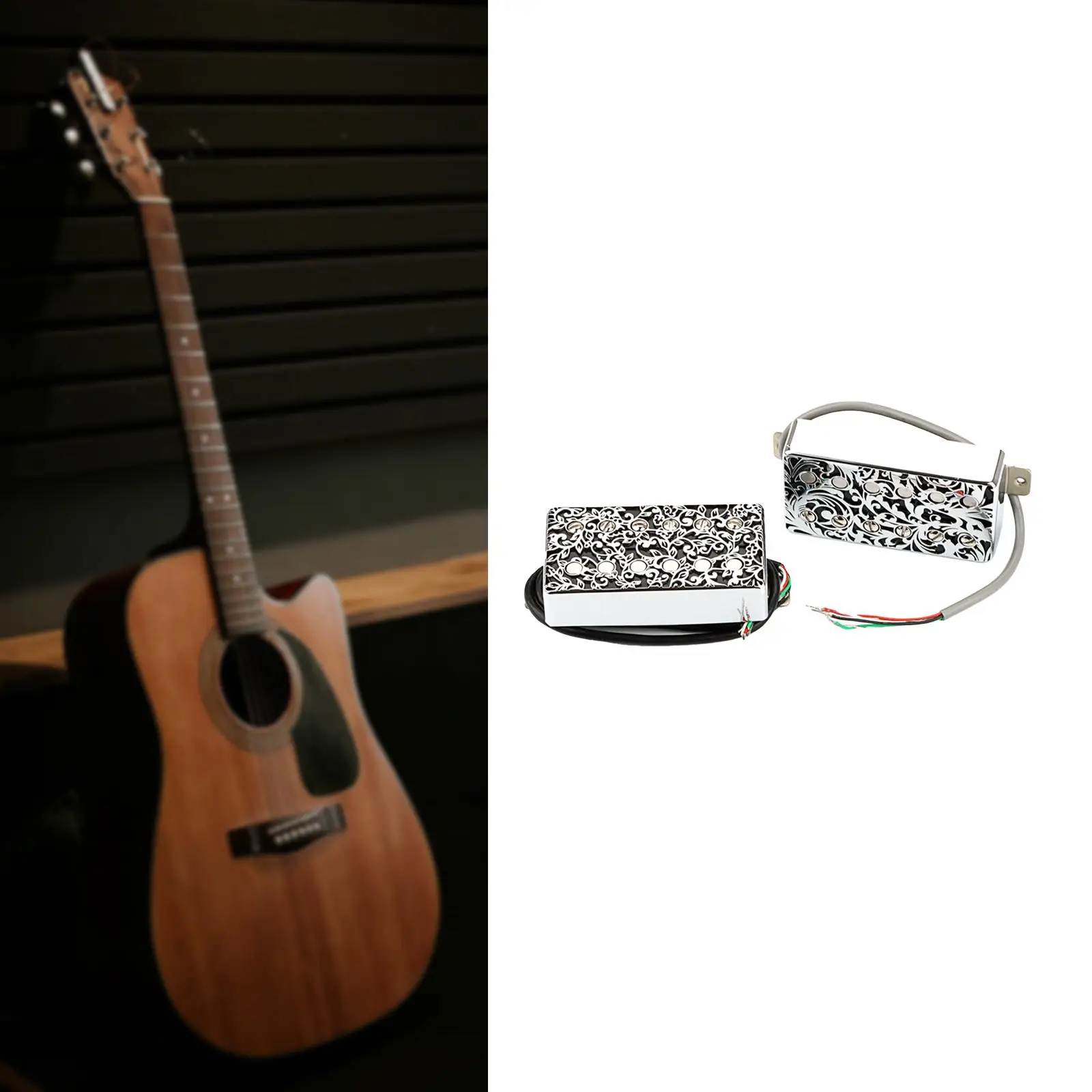 2 Pieces Alnico Humbucker Pickup Spare Parts Easy to Install Guitar Pickup
2 Pieces Alnico Humbucker Pickup Spare Parts Easy to Install Guitar Pickup