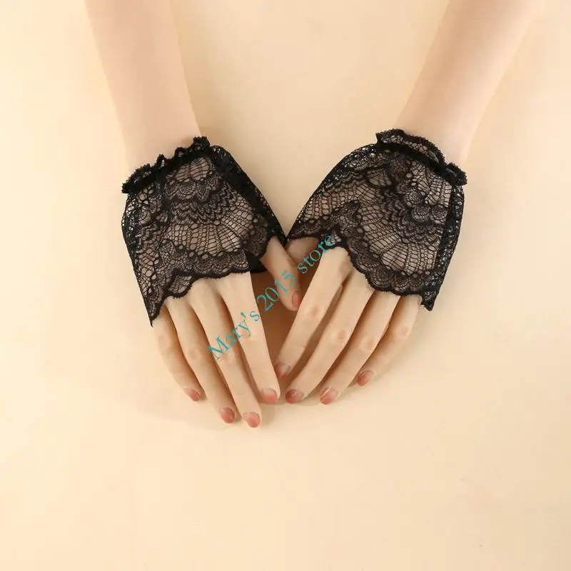 2 Pairs Elegant Lace Detachable Sleeves Wrist Cuffs With 3D Floral Design For Dresses Prom Wear And Office Outfits
2 Pairs Elegant Lace Detachable Sleeves Wrist Cuffs With 3D Floral Design For Dresses Prom Wear And Office Outfits