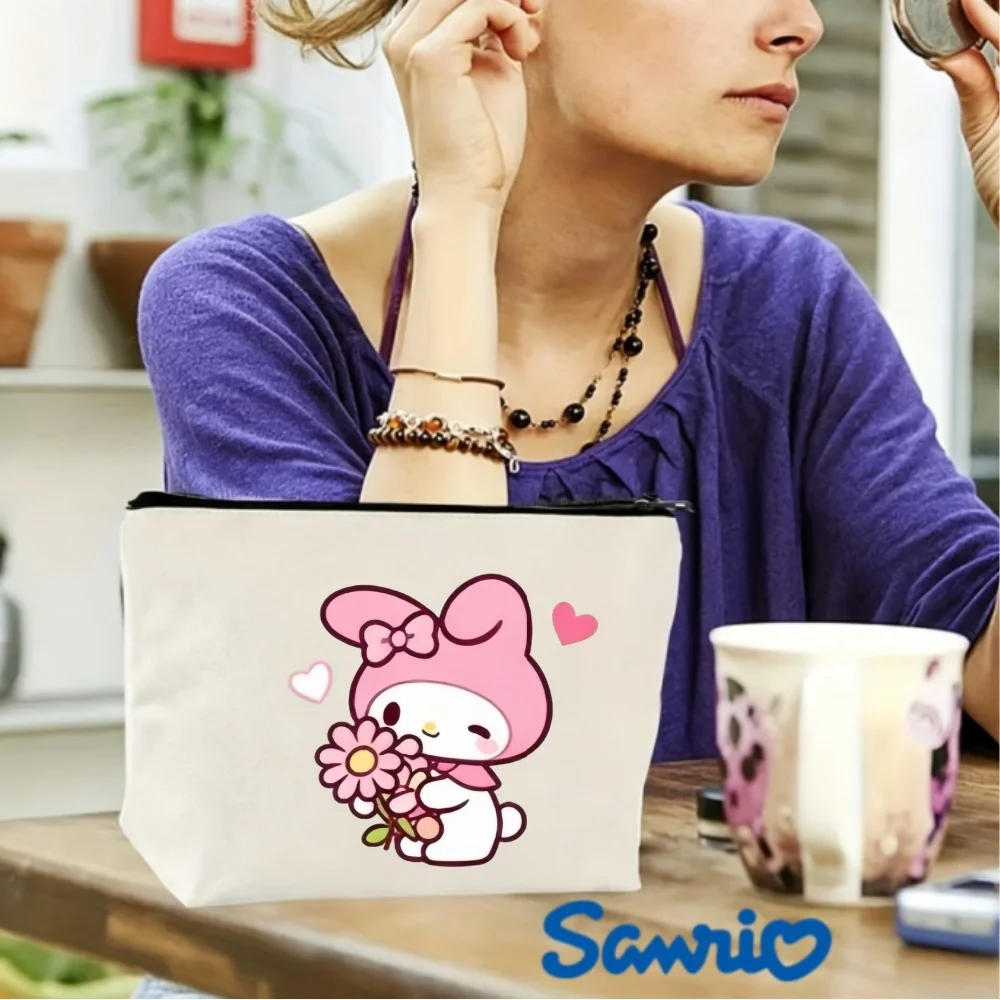 1PC Flower My Melody Canvas Makeup Bag, Double-Sided Print Cosmetic Pouch
1PC Flower My Melody Canvas Makeup Bag, Double-Sided Print Cosmetic Pouch