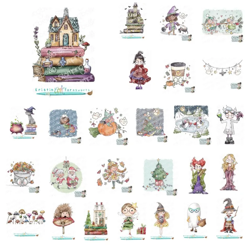 Christams Witchy Spooky Tree Girl Magic Cat Pumpkin Silicone Stamps Metal Cutting Dies Scrapbooking Stencil Photo Album Card DIY
Christams Witchy Spooky Tree Girl Magic Cat Pumpkin Silicone Stamps Metal Cutting Dies Scrapbooking Stencil Photo Album Card DIY