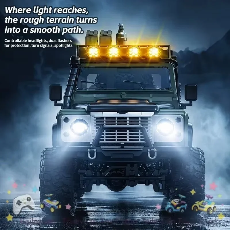 New Remote Control Crawler 24 Ghz Four Wheel Drive 1 To 12 Full Proportional Led Lights All Terrain Off Road Climbing Vehicle
New Remote Control Crawler 24 Ghz Four Wheel Drive 1 To 12 Full Proportional Led Lights All Terrain Off Road Climbing Vehicle
