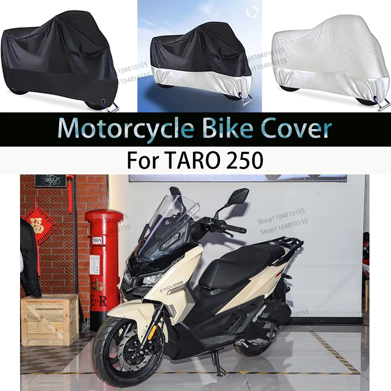 For TARO 250 Motorcycle Cover Moto Rain Cover Waterproof Dustproof UV Cover Coat Indoor Outdoor Motorbike Scooter Cover
For TARO 250 Motorcycle Cover Moto Rain Cover Waterproof Dustproof UV Cover Coat Indoor Outdoor Motorbike Scooter Cover