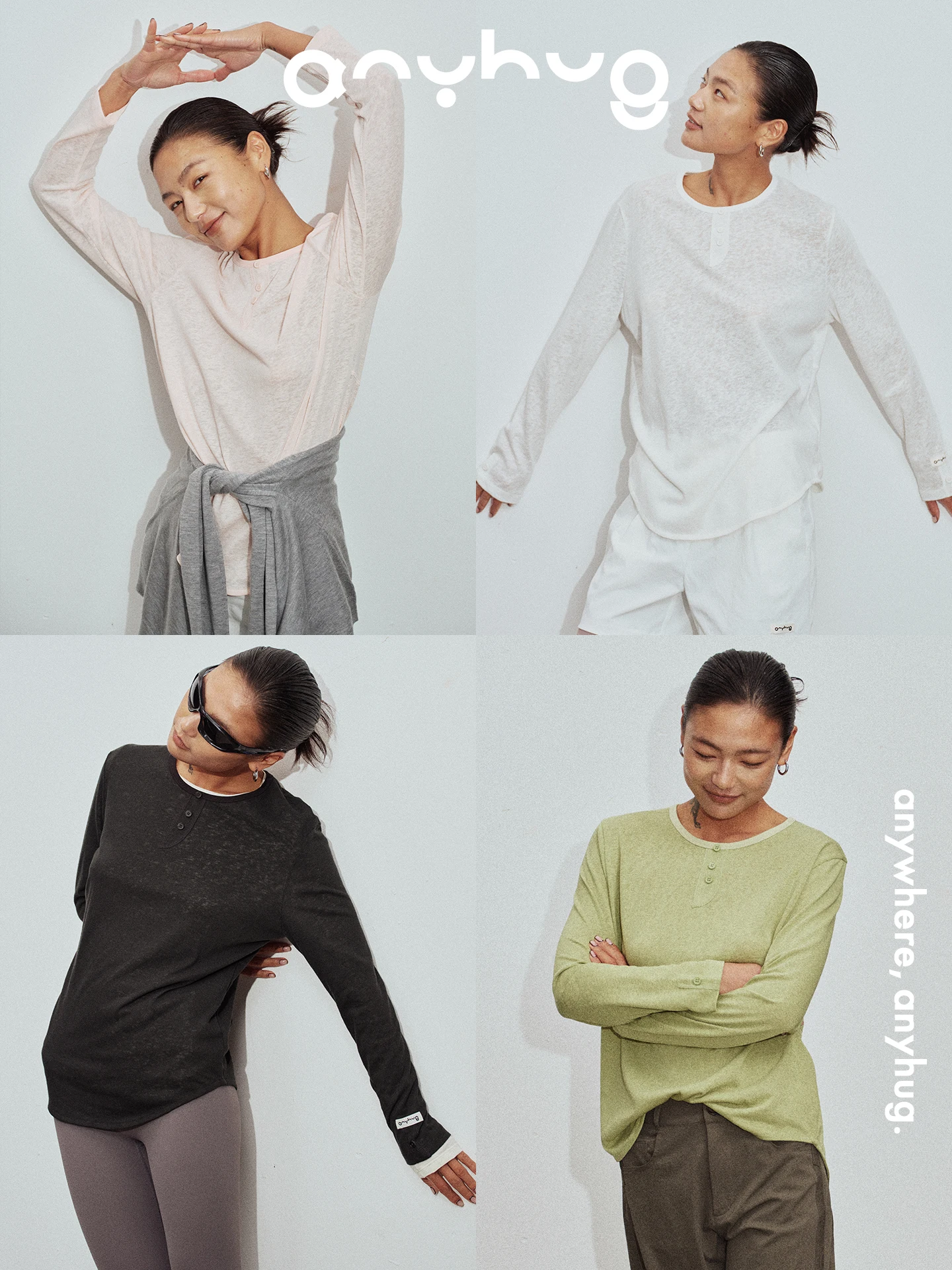 AnyHug Casual Loose Long Sleeve T-Shirt Women's Summer Thin Versatile Casual Simple Commuting Sun Protection Top Color
AnyHug Casual Loose Long Sleeve T-Shirt Women's Summer Thin Versatile Casual Simple Commuting Sun Protection Top Color