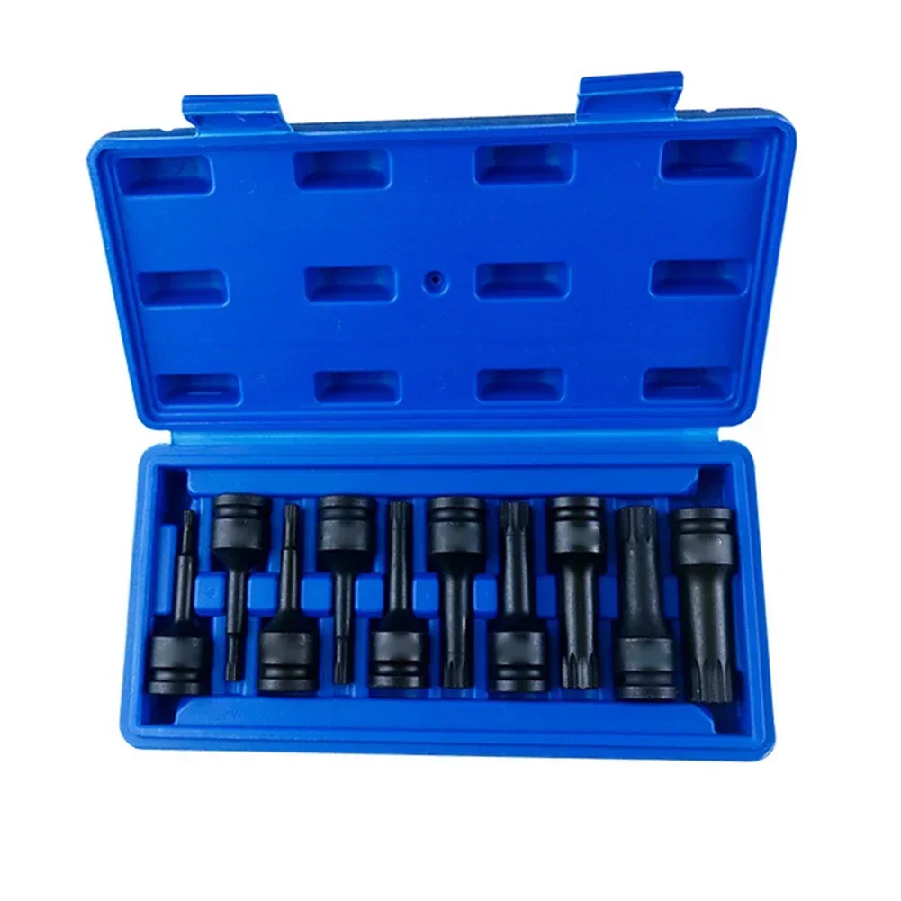 10 Piece Hexagon Plum Blossom Socket Set for Automotive Repair with Premium Steel Construction and Rust Resistance
10 Piece Hexagon Plum Blossom Socket Set for Automotive Repair with Premium Steel Construction and Rust Resistance