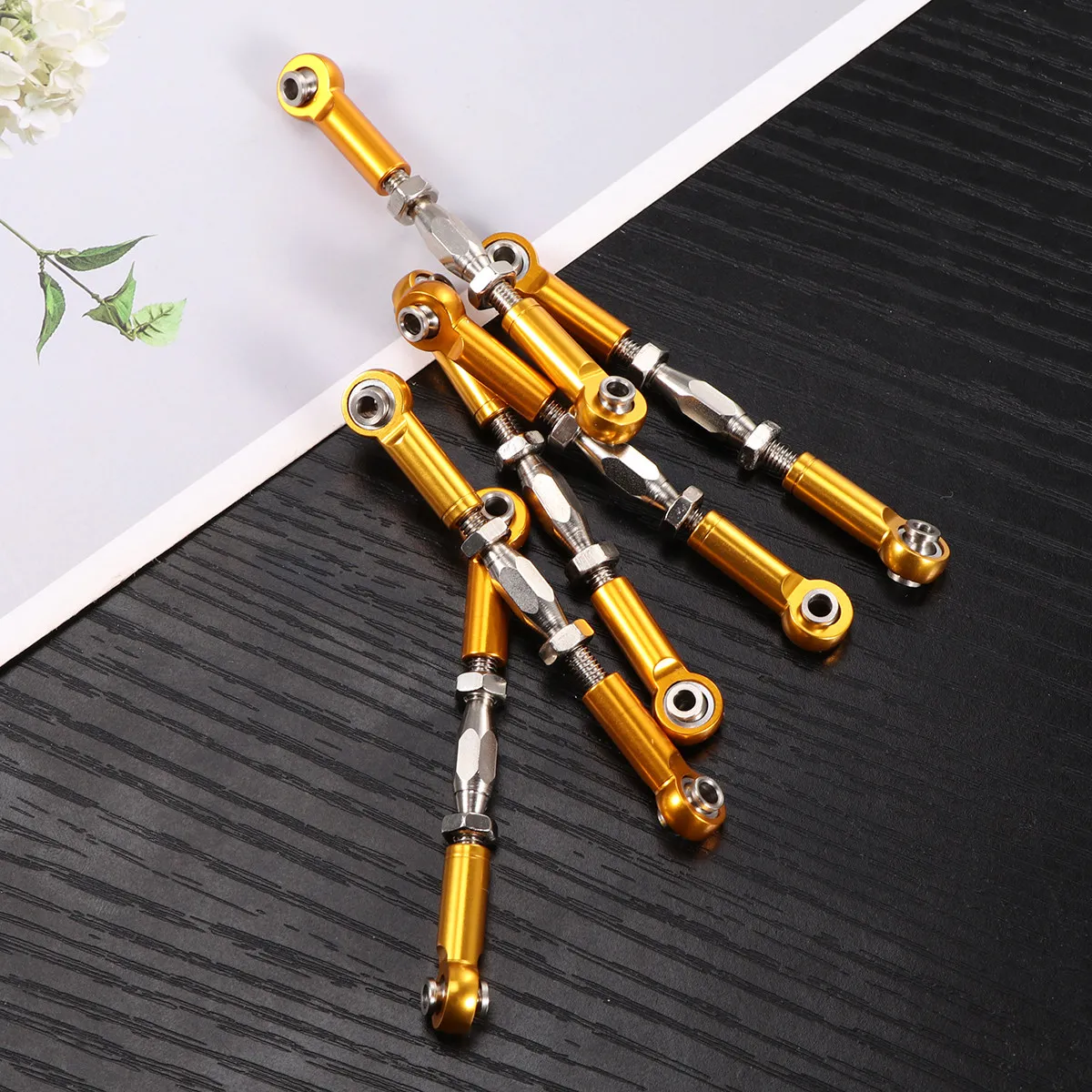 6Pcs Cnc Machined Aluminum Adjustable Turnbuckle Rod Linkage 71Mm Upgrade Parts for Rc Car Truck Buggy Steering Link
6Pcs Cnc Machined Aluminum Adjustable Turnbuckle Rod Linkage 71Mm Upgrade Parts for Rc Car Truck Buggy Steering Link