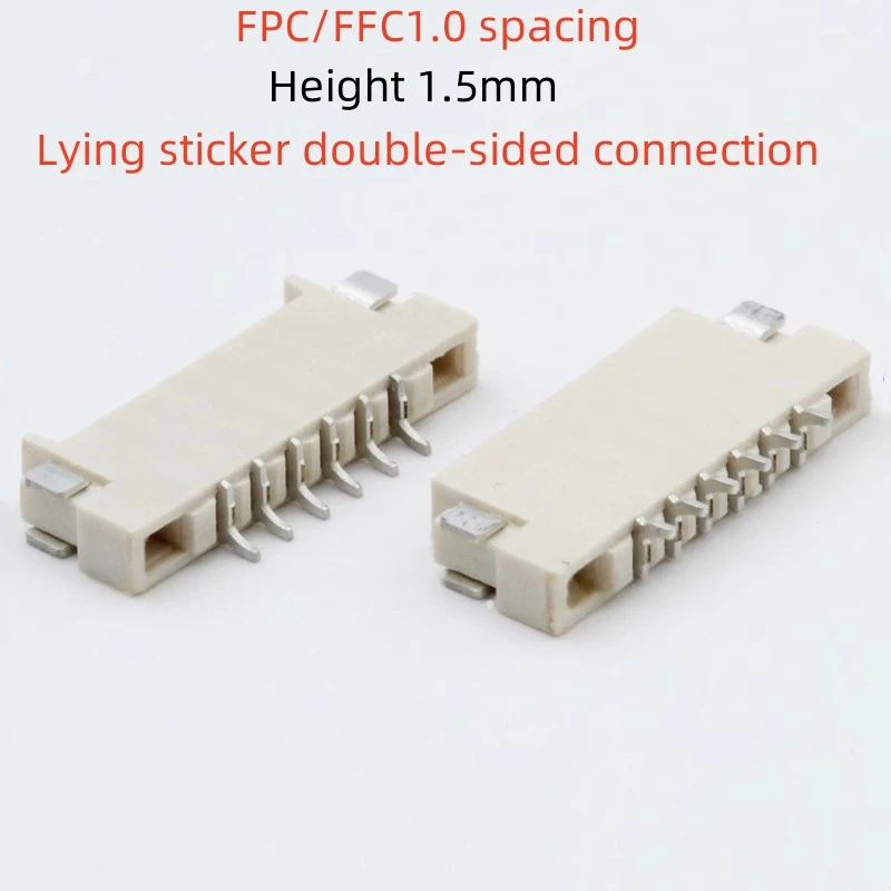 FPC/FFC1.0 spacing H1.5mm docking soft cable, horizontal sticker double-sided connection electronic connector cable to board
FPC/FFC1.0 spacing H1.5mm docking soft cable, horizontal sticker double-sided connection electronic connector cable to board