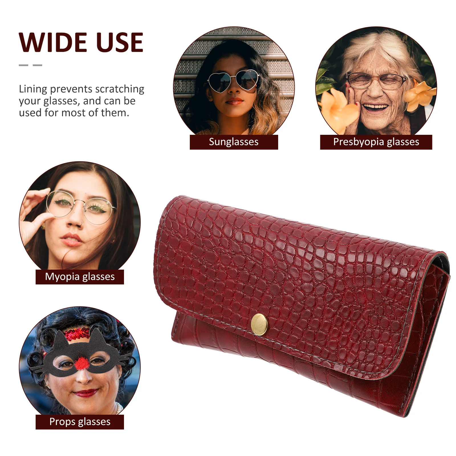 Alligator Pattern Glasses Case Durable Creative Protective Eyeglasses Box Sunglasses Storage Pouch Glasses Case 
Alligator Pattern Glasses Case Durable Creative Protective Eyeglasses Box Sunglasses Storage Pouch Glasses Case