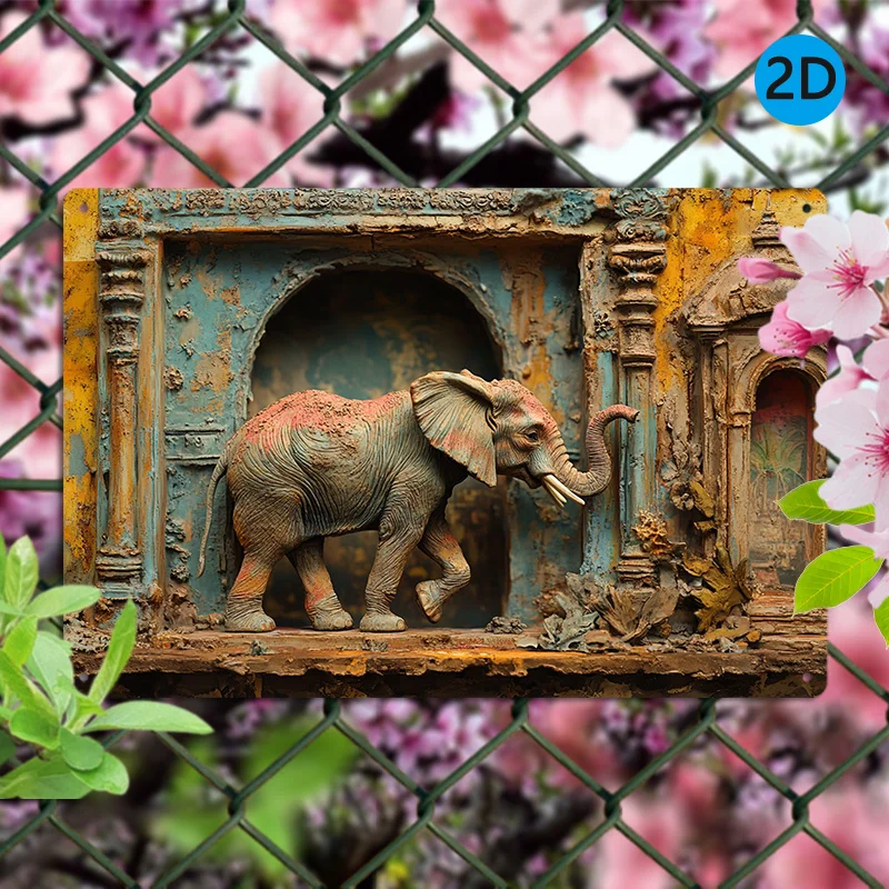 Vintage Blue & Golden Elephant Aluminum Wall Art - 8x12" Metal Tin Sign for Home Decor, Easy Install, Durable & Fade-Resistant
Vintage Blue & Golden Elephant Aluminum Wall Art - 8x12" Metal Tin Sign for Home Decor, Easy Install, Durable & Fade-Resistant