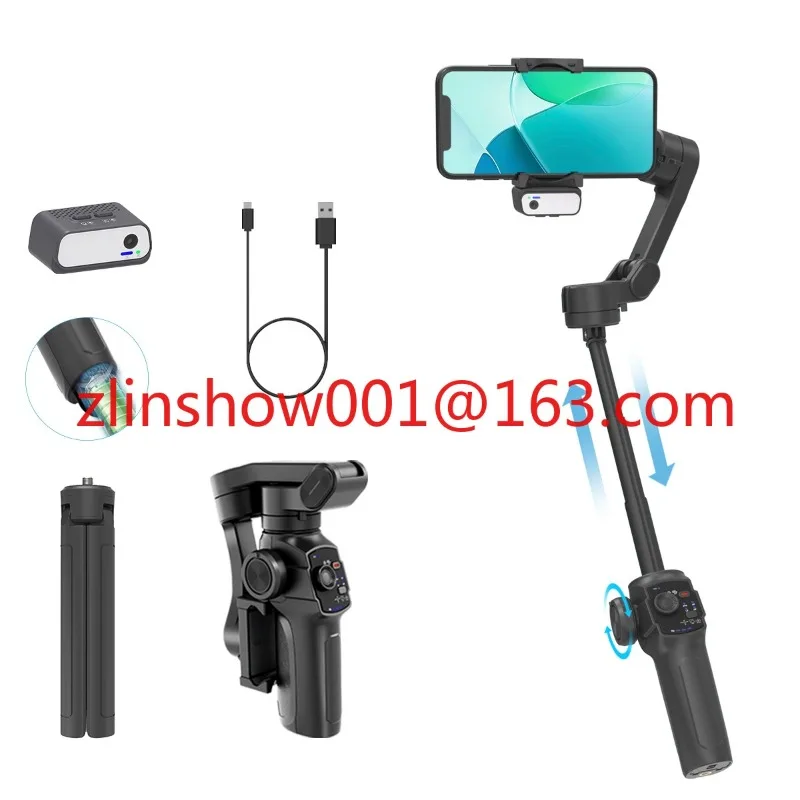 L9 Anti-Shaking AI Face Tracking Foldable Phone Gimbal Stabilizers Selfie Stick with Zoom Wheel Extension Rod
L9 Anti-Shaking AI Face Tracking Foldable Phone Gimbal Stabilizers Selfie Stick with Zoom Wheel Extension Rod