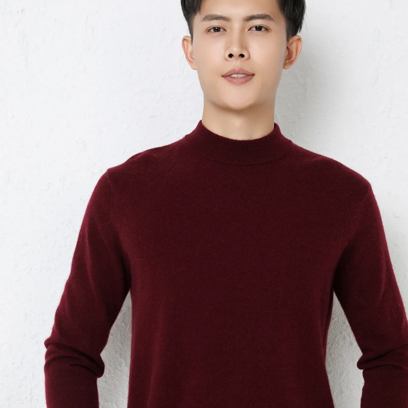 Кашемировый пуловер, мужской свитер, осень/зима, повседневная вязаная свободная полуводолазка, топы, утолщенная базовая блузка из 100% чистого кашемира
Кашемировый пуловер, мужской свитер, осень/зима, повседневная вязаная свободная полуводолазка, топы, утолщенная базовая блузка из 100% чистого кашемира