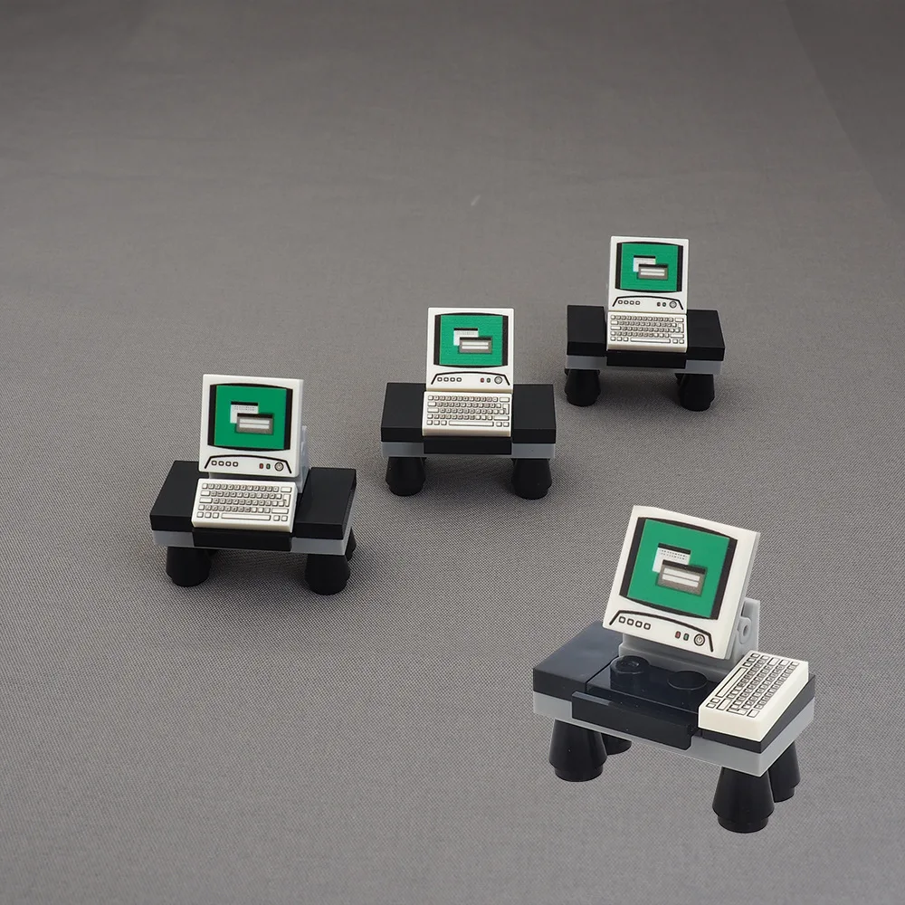 MOC 1 шт., часть кирпича, мини-офисный компьютерный стол, клавиатура, набор строительных блоков, экран дисплея, совместимые фигурки, игрушки, подарок для детей
MOC 1 шт., часть кирпича, мини-офисный компьютерный стол, клавиатура, набор строительных блоков, экран дисплея, совместимые фигурки, игрушки, подарок для детей