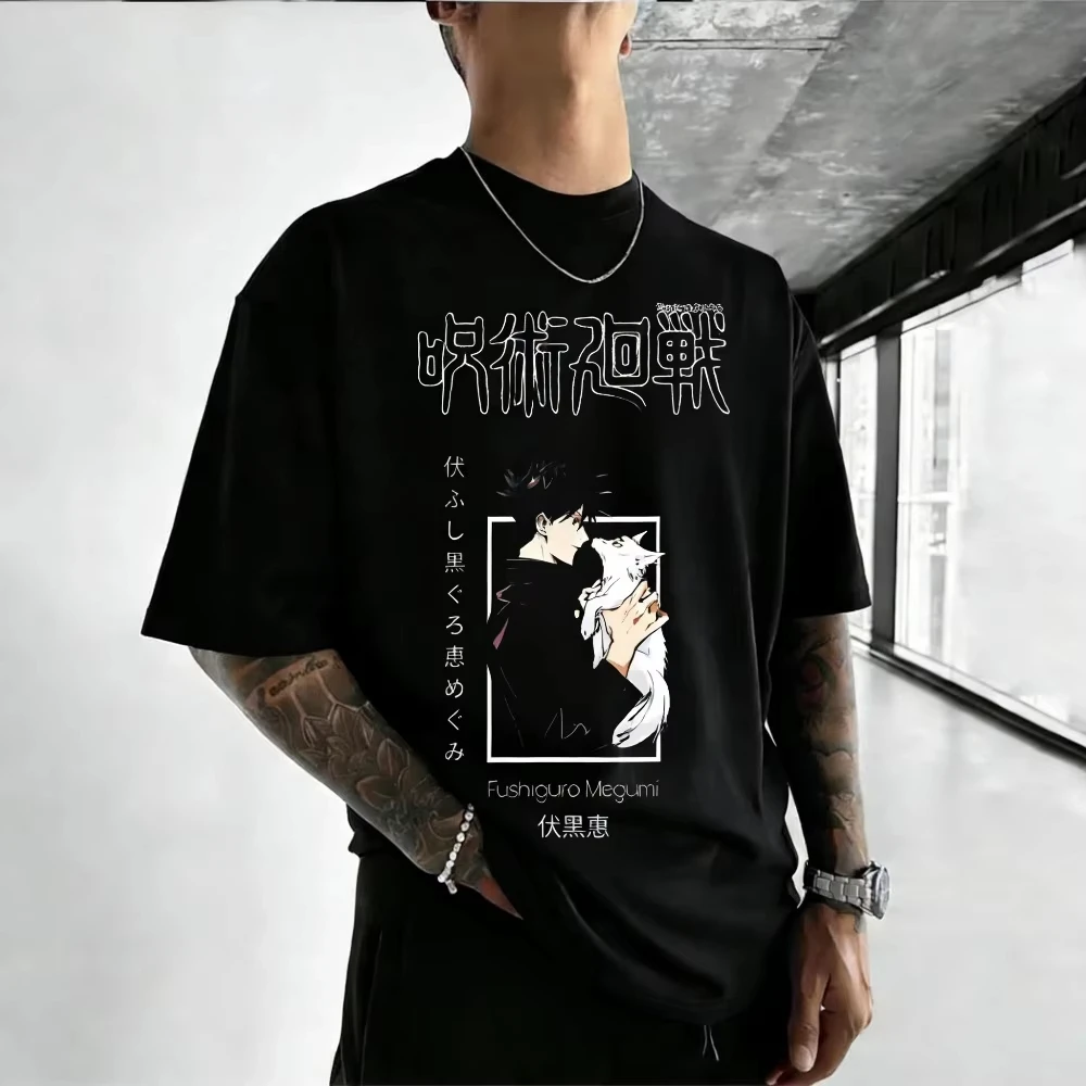 Jujutsu Kaisen Fushiguro Megumi Unisex Pure Cotton T-shirt 2026 Summer Anime Print Round Neck Family Short Sleeved Top Tees
Jujutsu Kaisen Fushiguro Megumi Unisex Pure Cotton T-shirt 2026 Summer Anime Print Round Neck Family Short Sleeved Top Tees