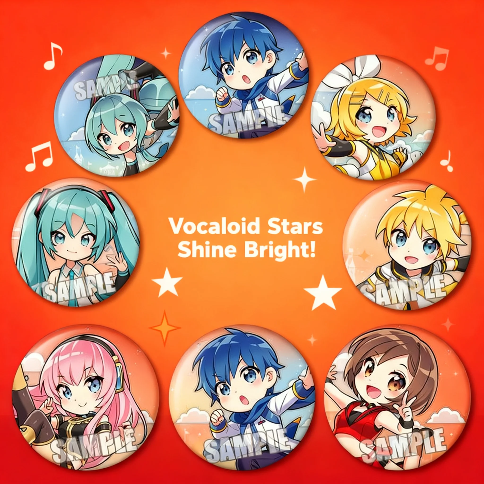 Vocaloid Anime Badge Miku Hatsune Rin Len Kagamine Luka Megurine KAITO MEIKO Keychain Pin Brooch Accessories Gift for Fans
Vocaloid Anime Badge Miku Hatsune Rin Len Kagamine Luka Megurine KAITO MEIKO Keychain Pin Brooch Accessories Gift for Fans