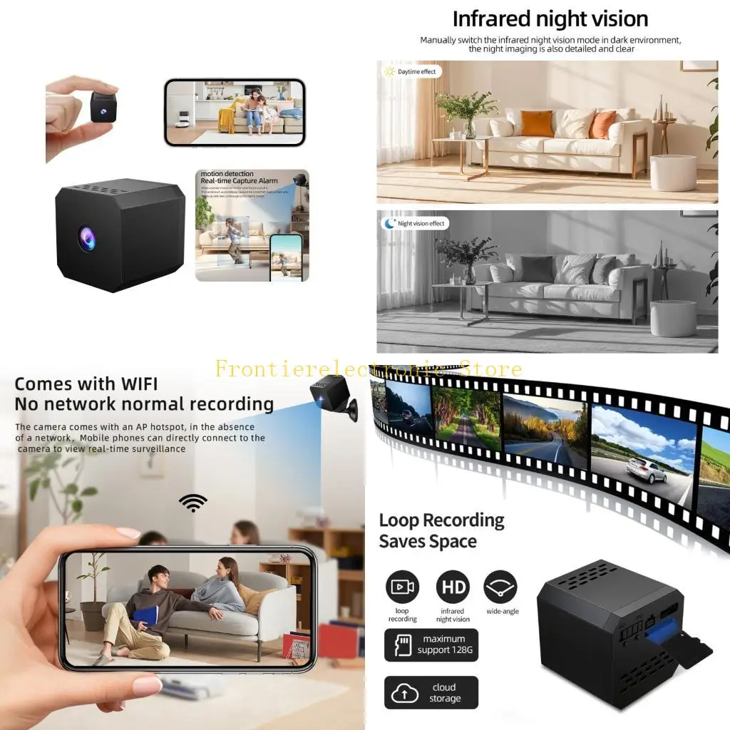 Портативная мини-камера G8DB с разрешением 4K, автоматическое отслеживание движения, беспроводная связь для видеонаблюдения в
Портативная мини-камера G8DB с разрешением 4K, автоматическое отслеживание движения, беспроводная связь для видеонаблюдения в