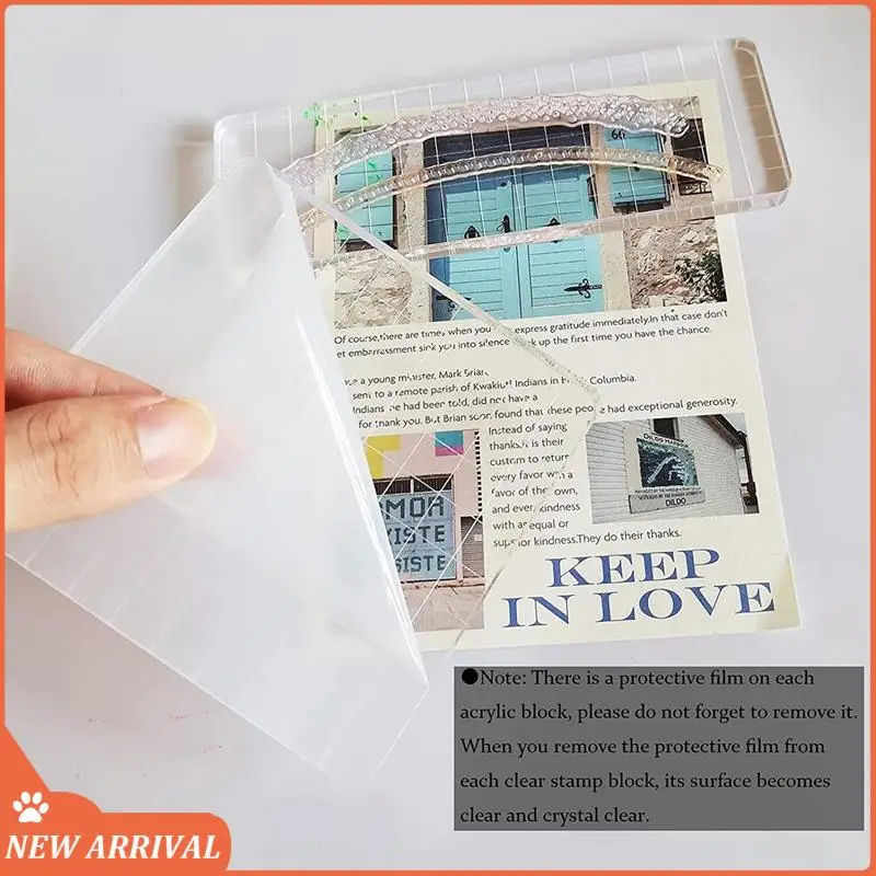 Emption!7 Pieces Acrylic Stamp Blocks, Clear Stamp Blocks Acrylic Blocks For Stamping Tools Set With Grid Decorative
Emption!7 Pieces Acrylic Stamp Blocks, Clear Stamp Blocks Acrylic Blocks For Stamping Tools Set With Grid Decorative