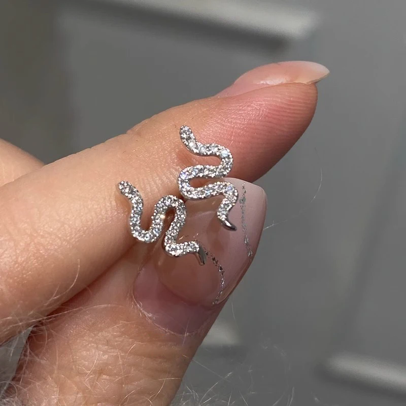 Anziw D Moissanite Stud Earrings for Women Men 925 Silver Trendy Personality Snake Earrings 2025 New Fine Jewelry GRA Certified
Anziw D Moissanite Stud Earrings for Women Men 925 Silver Trendy Personality Snake Earrings 2025 New Fine Jewelry GRA Certified