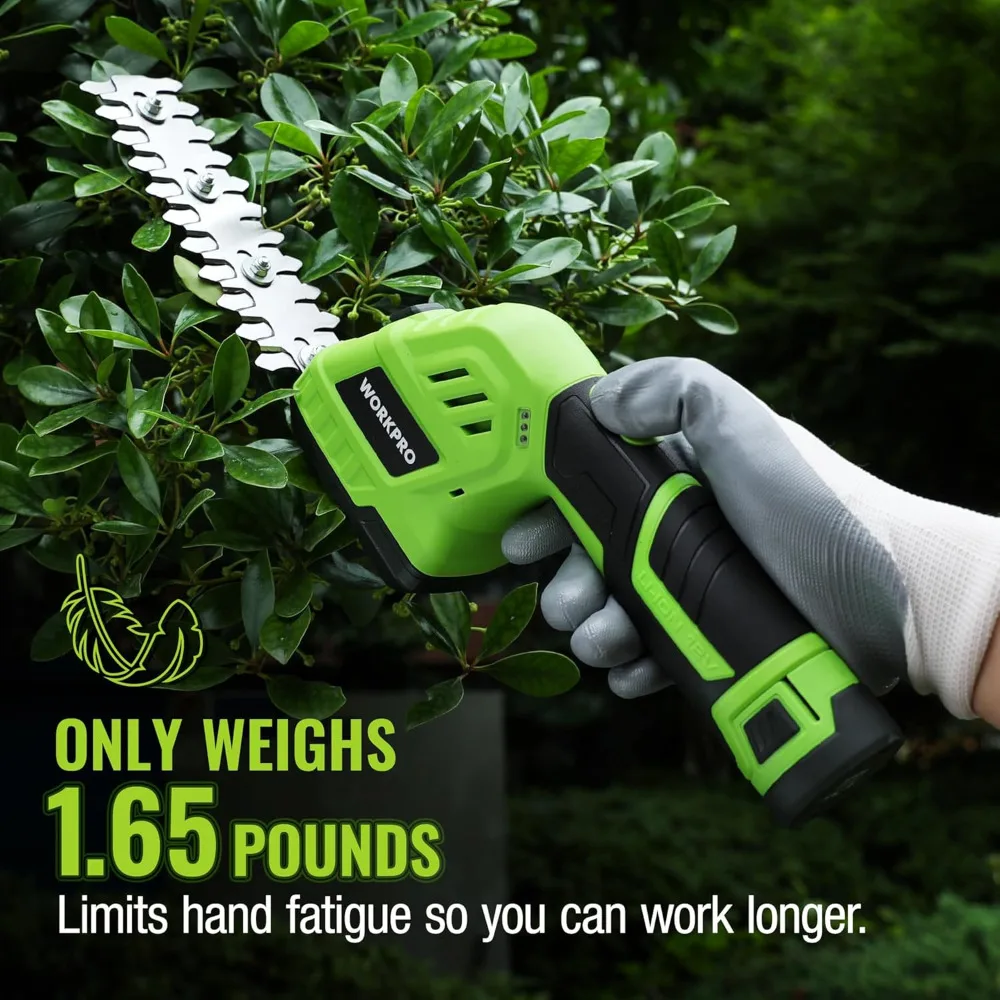12V Cordless Grass Shear & Shrubbery Trimmer - 2 in 1 Handheld Hedge Trimmer, Electric Grass Cutter with 2.0Ah Rechargeable
12V Cordless Grass Shear & Shrubbery Trimmer - 2 in 1 Handheld Hedge Trimmer, Electric Grass Cutter with 2.0Ah Rechargeable