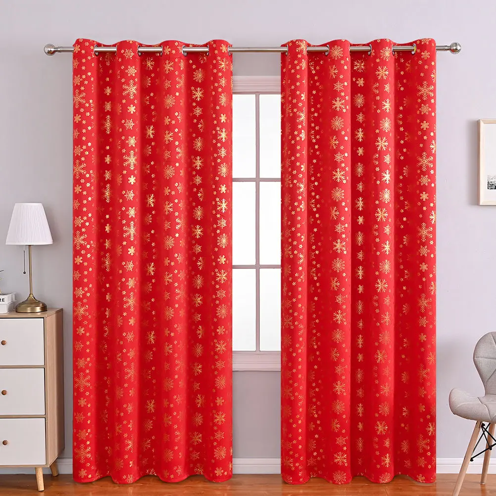Xmas Curtain Christmas Snowflake Blackout Window Drapes Bedroom Living Room Decoration Christmas Bedroom Curtain 
Xmas Curtain Christmas Snowflake Blackout Window Drapes Bedroom Living Room Decoration Christmas Bedroom Curtain
