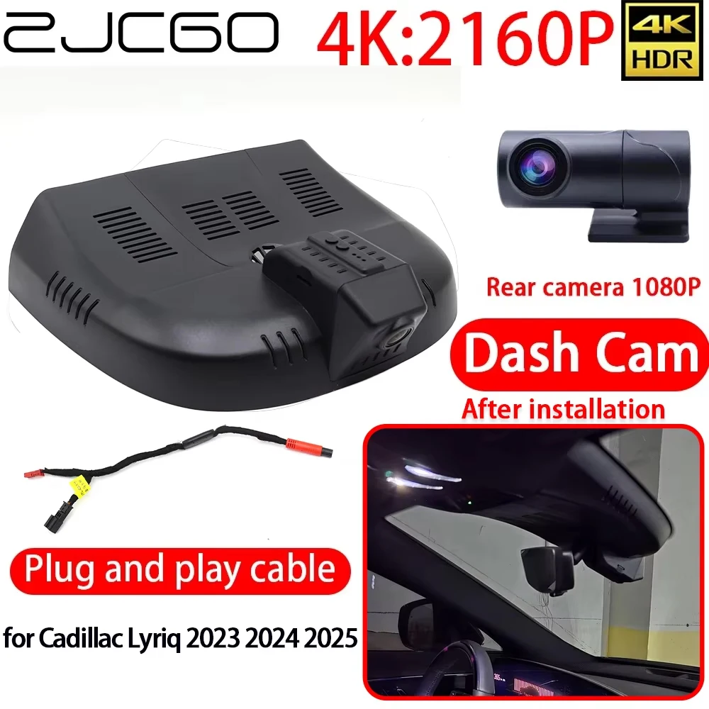 ZJCGO 4K Car DVR Dash Cam Wifi Sony Lens Front Rear Camera 24h Monitor Recording for Cadillac Lyriq 2023 2024 2025
ZJCGO 4K Car DVR Dash Cam Wifi Sony Lens Front Rear Camera 24h Monitor Recording for Cadillac Lyriq 2023 2024 2025