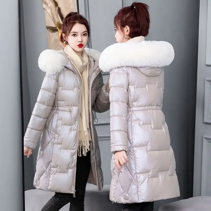 Winter Casual Black Oversized Coat For Women 2024 Fashion Zipper Fur Collar Long Puffer Jackets Drawstring Parka Streetwear N170
Winter Casual Black Oversized Coat For Women 2024 Fashion Zipper Fur Collar Long Puffer Jackets Drawstring Parka Streetwear N170
