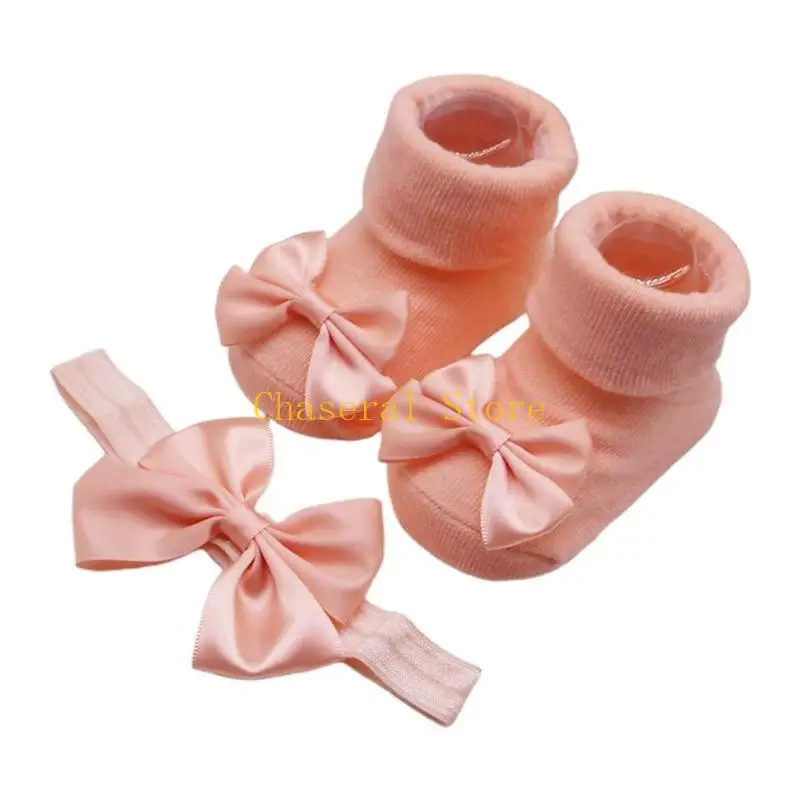 E7CE Newborn Hair Bow Headband Pre-Walker Socks Headwear Newborn Shower Gift Set 
E7CE Newborn Hair Bow Headband Pre-Walker Socks Headwear Newborn Shower Gift Set