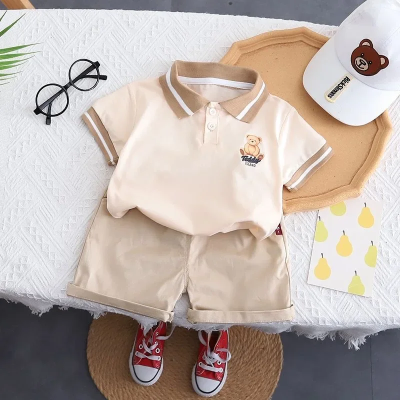 Cotton Summer Baby Children Shorts Pants Suit Polo T-shirt Todder Boy Girl Kids Cartoon Bear Cute Clothes Cheap Stuff 0-5 Years
Cotton Summer Baby Children Shorts Pants Suit Polo T-shirt Todder Boy Girl Kids Cartoon Bear Cute Clothes Cheap Stuff 0-5 Years