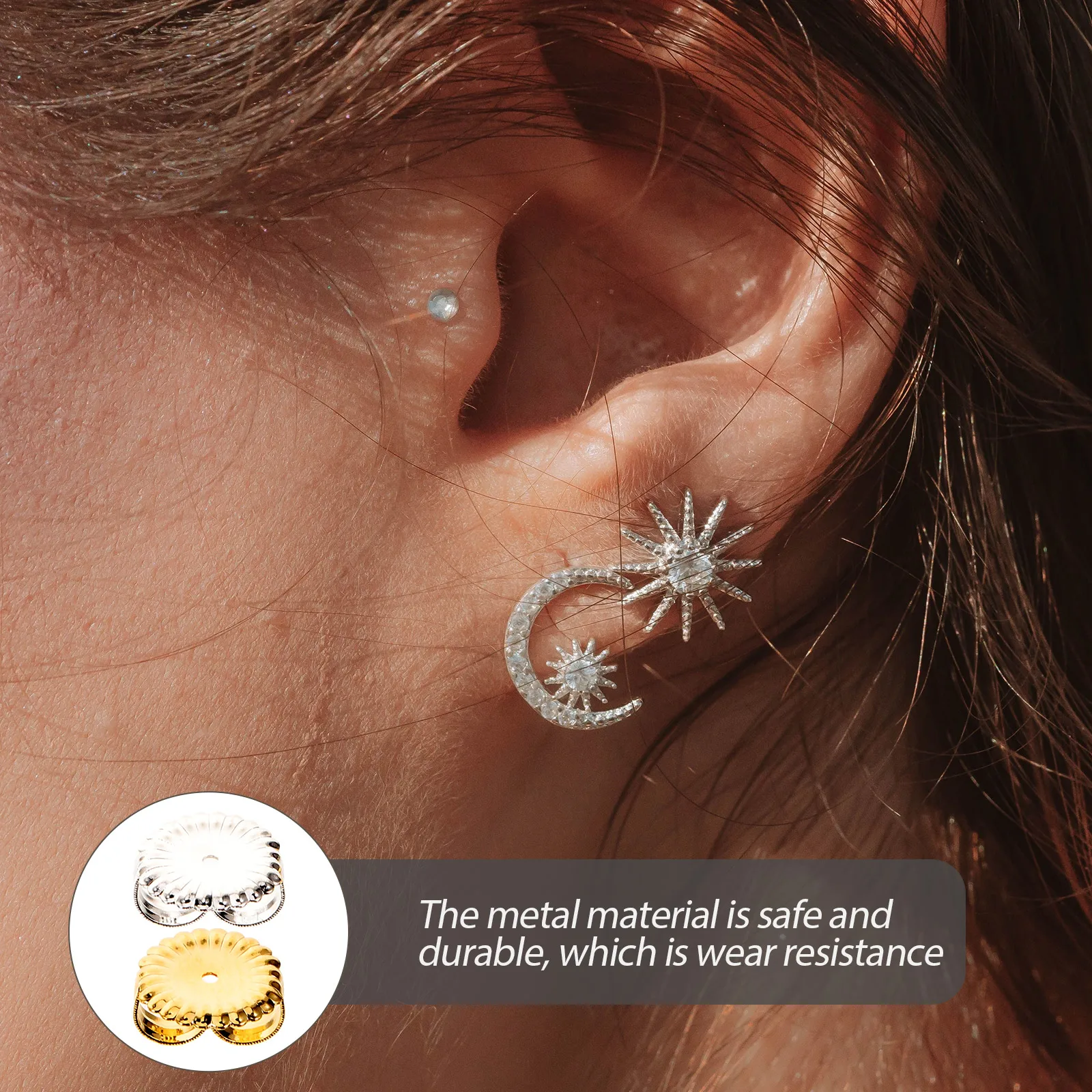 40 Pcs Earrings Back Stoppers Backs Girl Protective Secure Backings Copper Comfortable Replacement Miss
40 Pcs Earrings Back Stoppers Backs Girl Protective Secure Backings Copper Comfortable Replacement Miss