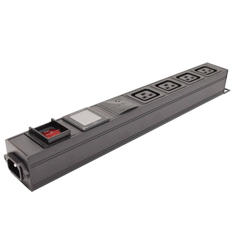 C14 Input Power Strip with Voltage Current Power Meter ON/OFF 4 C19 AC Output Socket Extension Board
C14 Input Power Strip with Voltage Current Power Meter ON/OFF 4 C19 AC Output Socket Extension Board