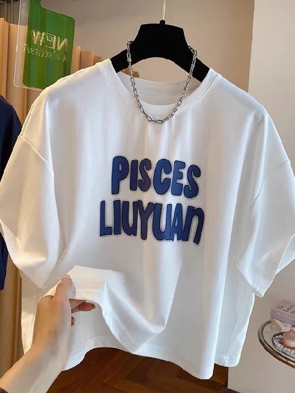 plus Size Women's T-Shirt Letter Print Short Sleeve Thin High Waist Short Length Belly Baring Top Breathable Cotton Casual Su...
plus Size Women's T-Shirt Letter Print Short Sleeve Thin High Waist Short Length Belly Baring Top Breathable Cotton Casual Su...