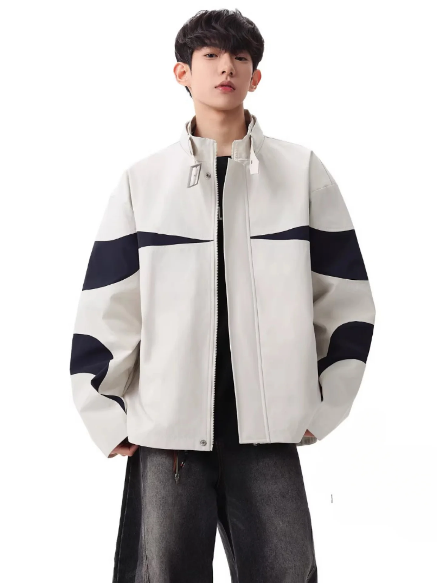 Loose Fit Color Blo Jaet Stand Collar Outdoor Casual Spring Autumn New Sle Men's Spor Youth Outerwear
Loose Fit Color Blo Jaet Stand Collar Outdoor Casual Spring Autumn New Sle Men's Spor Youth Outerwear