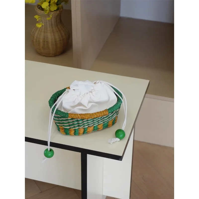 Соломенная коробка для салфеток, плетение натуральных морских водорослей, красочная настольная корзина для хранения, милый дизайн на шнурке, бумажный пакет
Соломенная коробка для салфеток, плетение натуральных морских водорослей, красочная настольная корзина для хранения, милый дизайн на шнурке, бумажный пакет