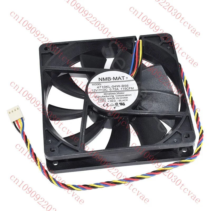 Для NMB 4710KL-04W-B56 120x120x25 мм DC 12 В 0,72 А четырехпроводной охлаждающий вентилятор новый
Для NMB 4710KL-04W-B56 120x120x25 мм DC 12 В 0,72 А четырехпроводной охлаждающий вентилятор новый
