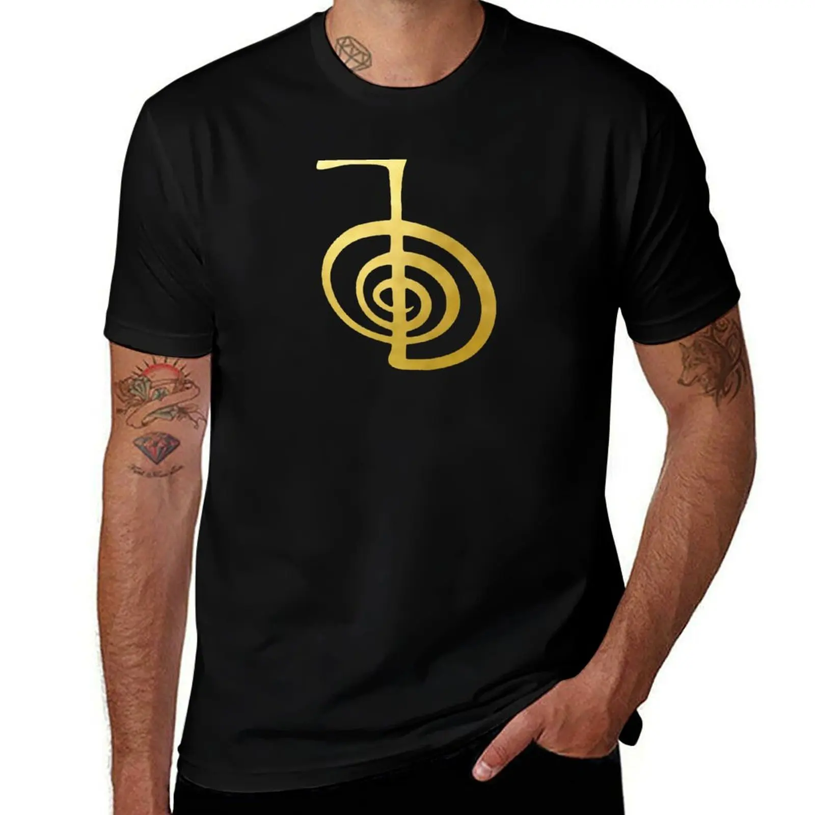 Reiki healing CHO KU REI The Power Symbol gold spiritual element T-Shirt funny t shirts cotton T-Shirt
Reiki healing CHO KU REI The Power Symbol gold spiritual element T-Shirt funny t shirts cotton T-Shirt