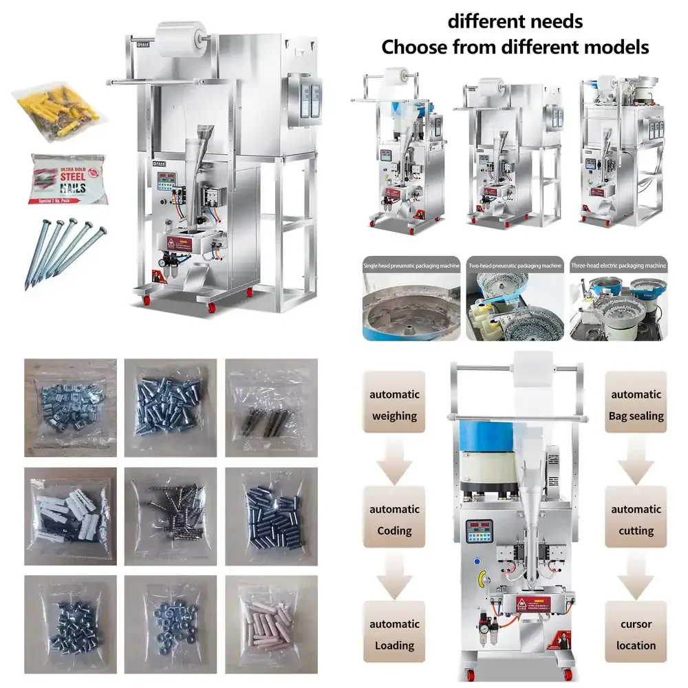 CE Small Automatic Small Hardware Component and Screw Counting Packing Machine Steel Wire Nails Packing Machine
CE Small Automatic Small Hardware Component and Screw Counting Packing Machine Steel Wire Nails Packing Machine
