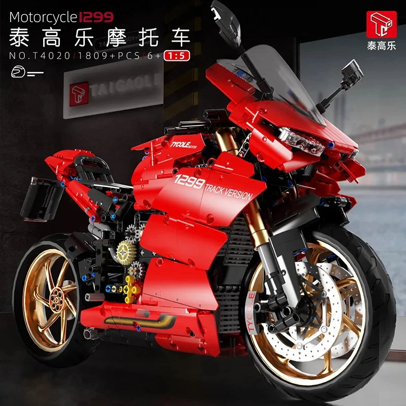 TGL T4020 High-Tech Technical Motorcycle 1:5 Model City Racing Car Series DIY Creative Toys Building Blocks Gift For Boy 1809Pcs
TGL T4020 High-Tech Technical Motorcycle 1:5 Model City Racing Car Series DIY Creative Toys Building Blocks Gift For Boy 1809Pcs